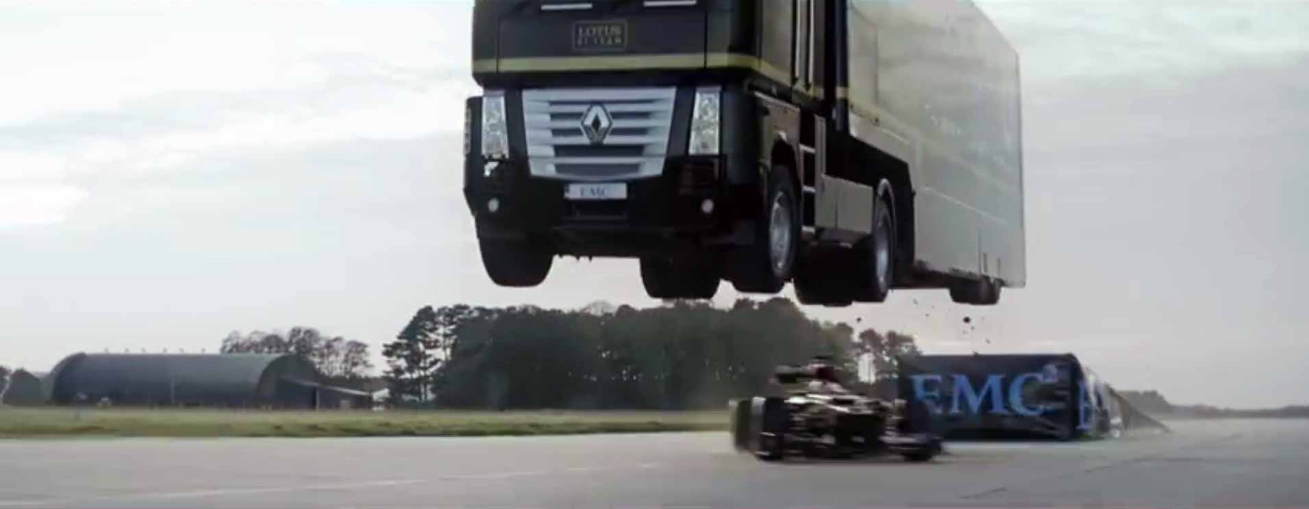 Semi-Truck Jump Over A Formula 1 Car - Epic World Record