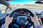 Driving a Lamborghini Huracan at 275 kph (170 mph) on the German Autobahn