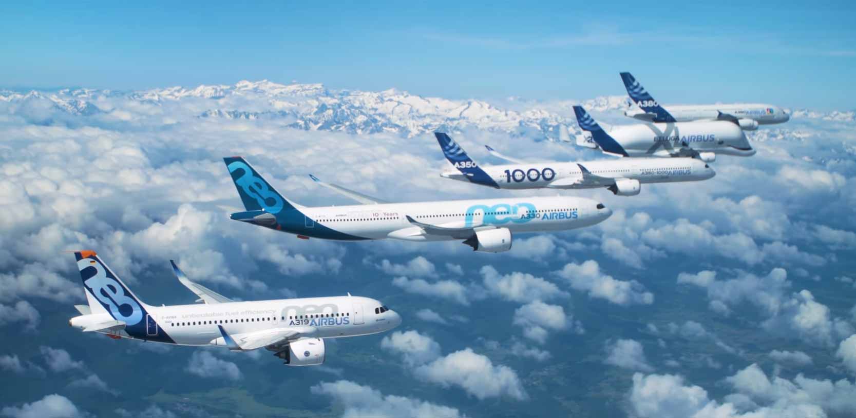 Entire Airbus Fleet Flying In Epic Formation For 50th Anniversary