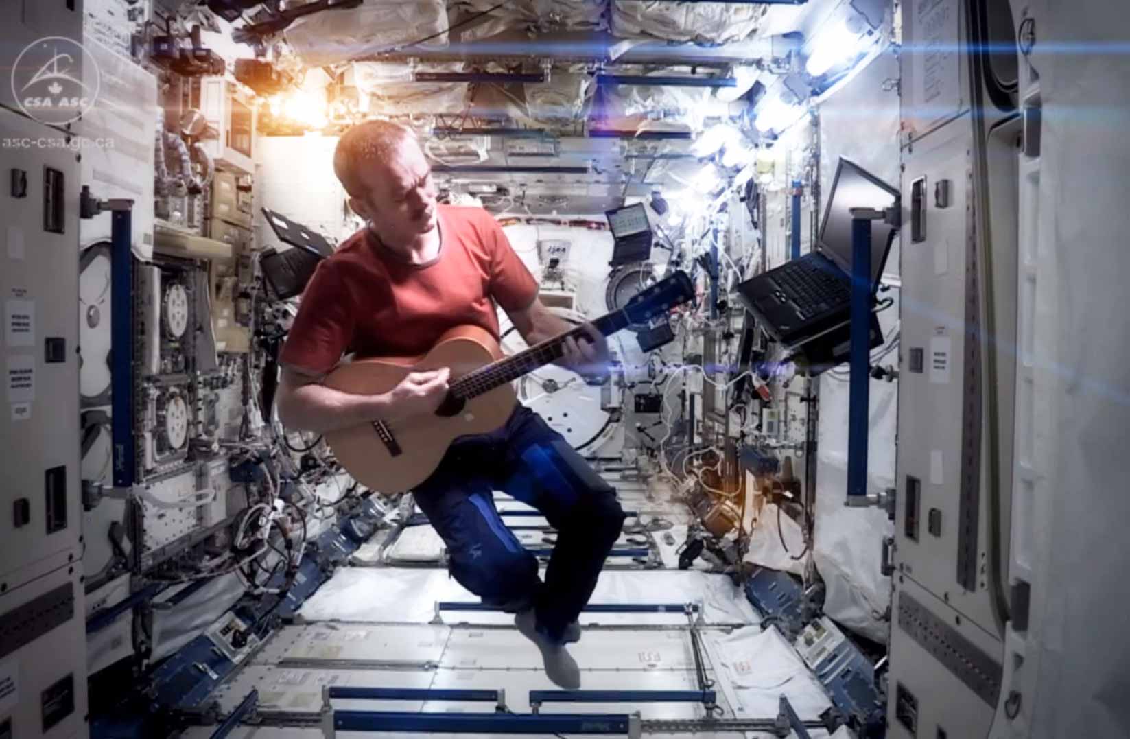 "Space Oddity" First Music Video Recorded In Space