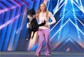 Unleashed Talent:  Roni And Her Dancing Dog Rhythm Steal the Show on AGT 2024