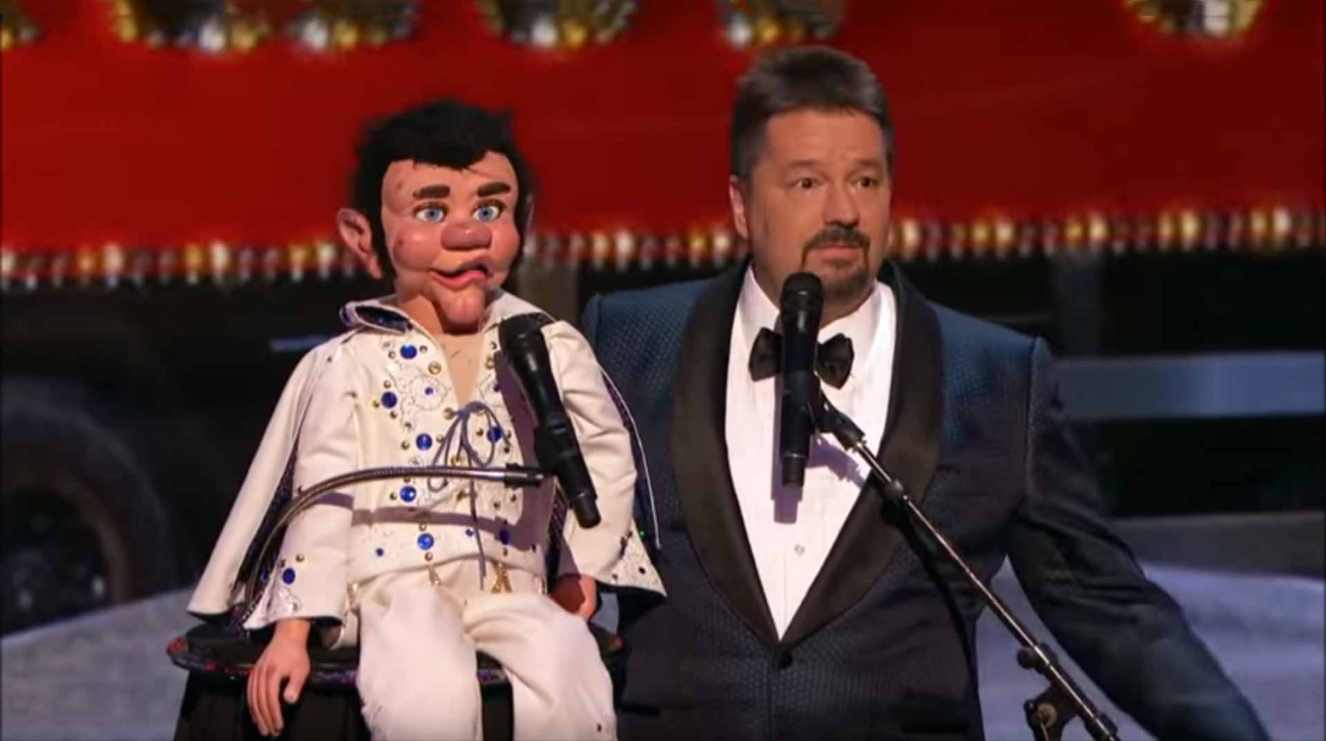 Ventriloquist Terry Fator Elvis Christmas Special America's Got Talent
